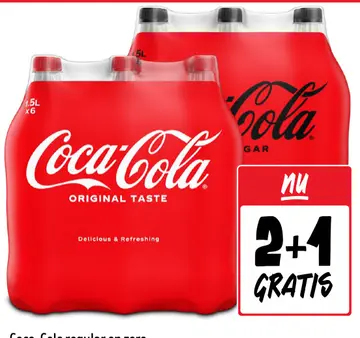 Aanbieding: Coca-Cola regular en zero