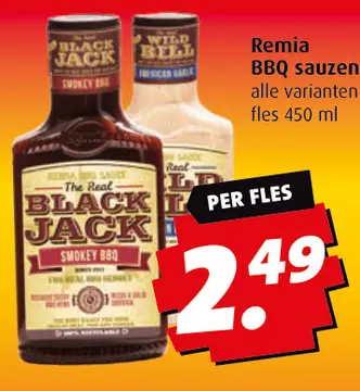 Aanbieding: Remia BBQ sauzen