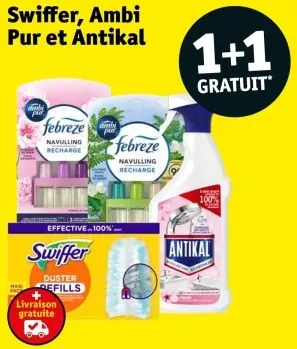 Offre: Swiffer, Ambi Pur et Antikal