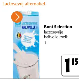 Promotie: lactosevrije halfvolle melk