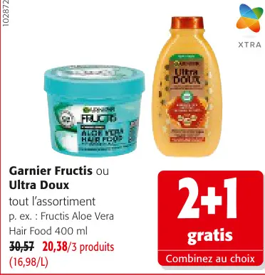 Offre: Garnier Fructis ou Ultra Doux