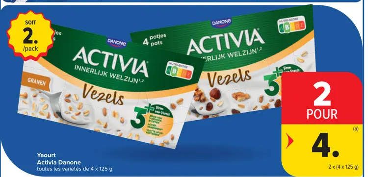 Offre: Yaourt Activia Danone