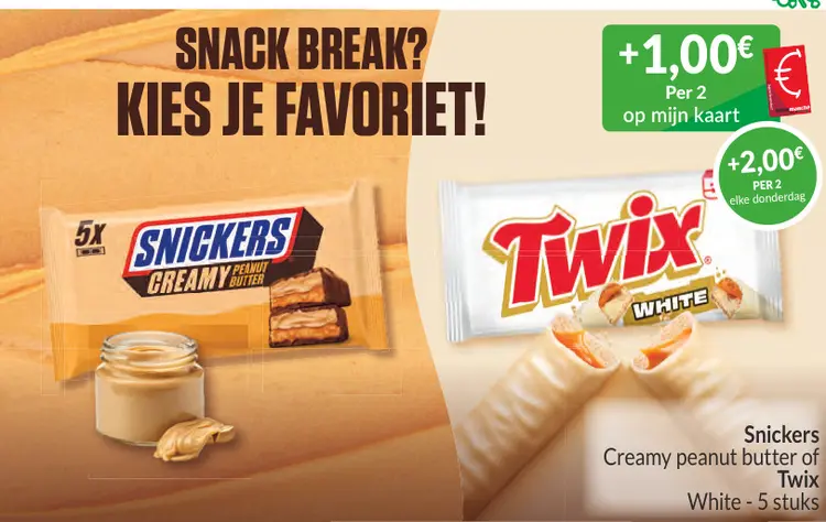 Promotie: Creamy peanut butter of White