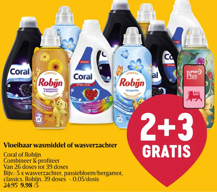 Promotie: Vloeibaar wasmiddel of wasverzachter