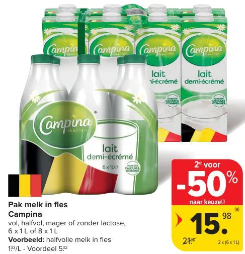 Promotie: Pak melk in fles