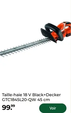Offre: Taille-haie 18 V GTC1845L20-QW