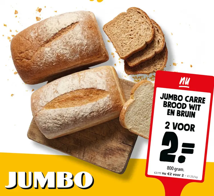 Promotie: Carre brood wit en bruin