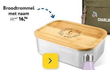 Aanbieding: Broodtrommel met naam