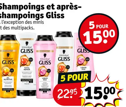 Offre: Shampoings et après-shampoings