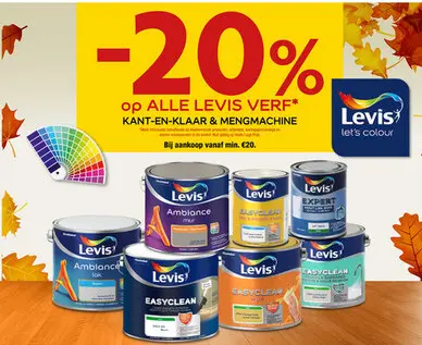 Aanbieding: Alle Levis verf kant-en-klaar & mengmachine