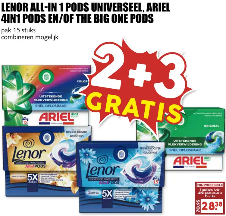 Aanbieding: All-in 1 pods universeel, 4in1 pods en/of the big one pods