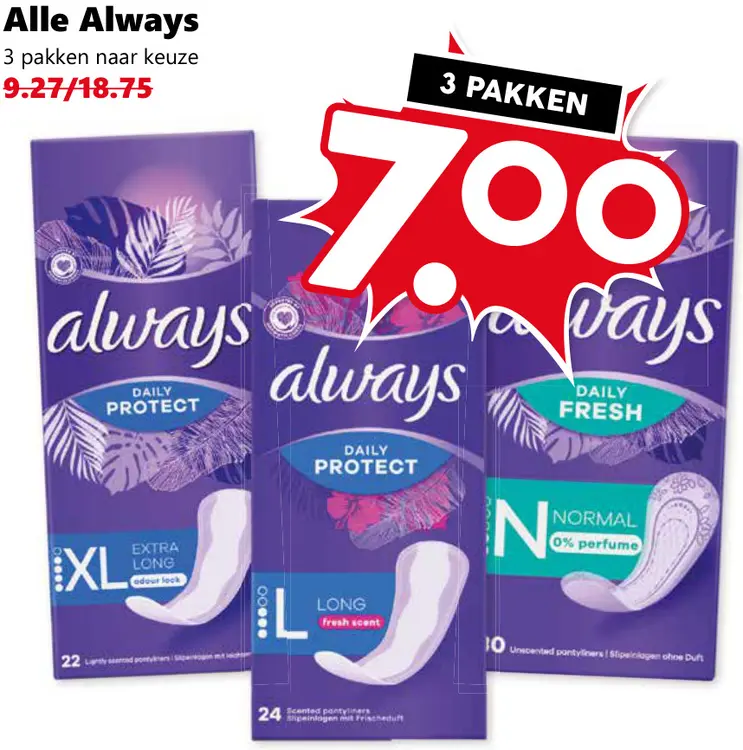 Aanbieding: Alle Always