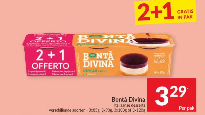 Promotie: Bontà Divina