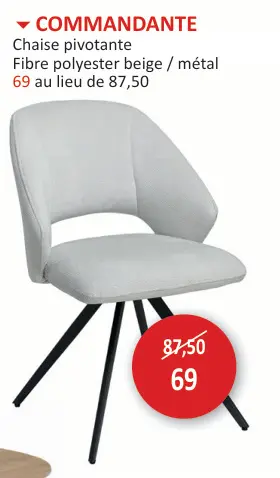 Offre: Chaise pivotante