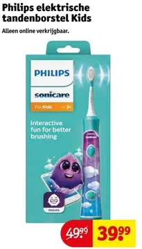 Aanbieding: Philips elektrische tandenborstel Kids
