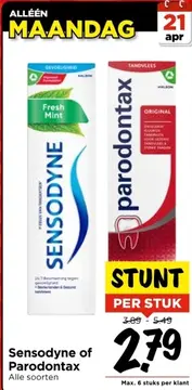 Aanbieding: Sensodyne of Parodontax