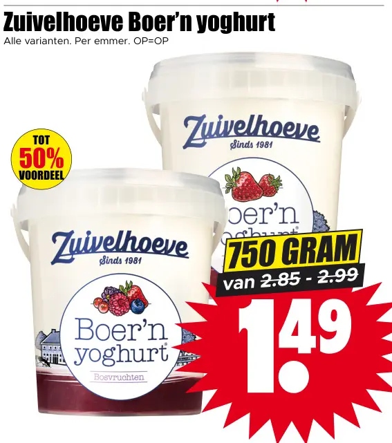 Aanbieding: Boer'n yoghurt