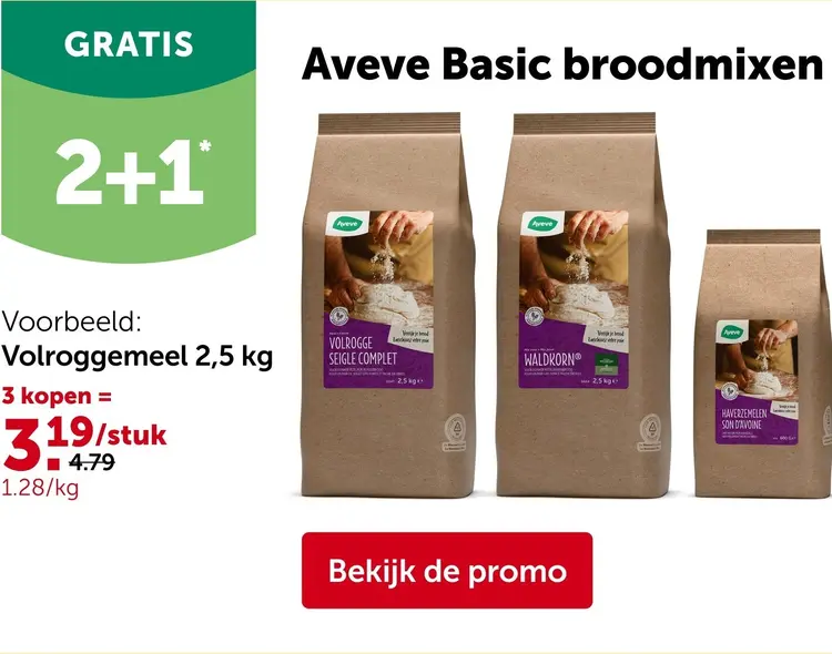 Promotie: Basic broodmixen