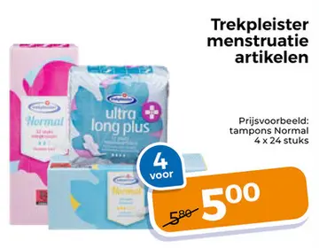 Aanbieding: Trekpleister menstruatie artikelen