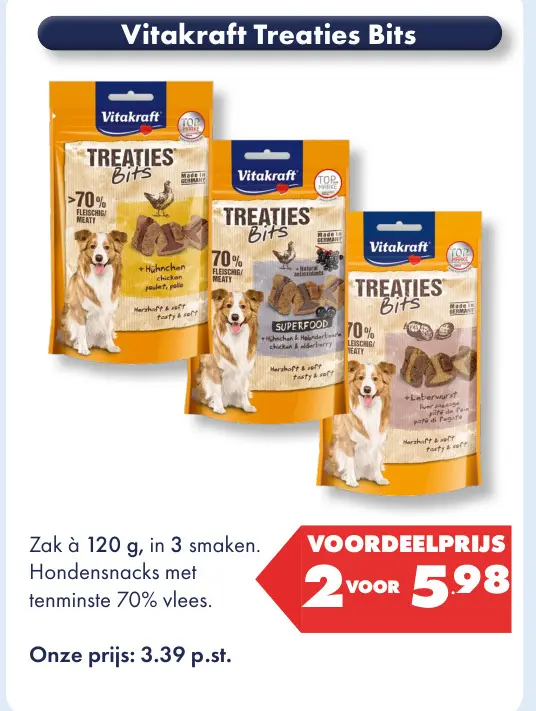 Aanbieding: Vitakraft Treaties Bits