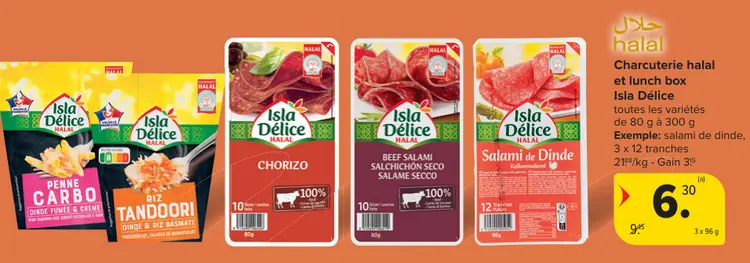 Offre: Charcuterie halal et lunch box
