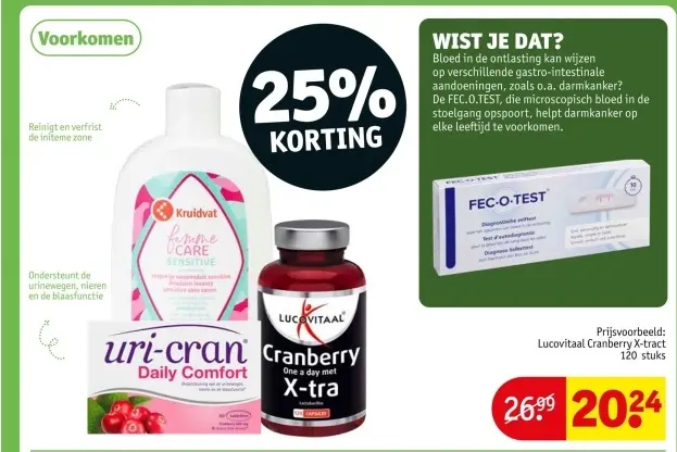 Promotie: Cranberry X-tract
