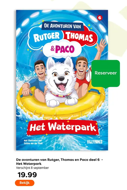 Aanbieding: De avonturen van Rutger, Thomas en Paco deel  6 - het waterpark