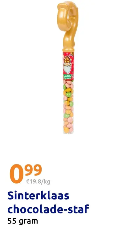 Aanbieding: Sinterklaas chocolade-staf