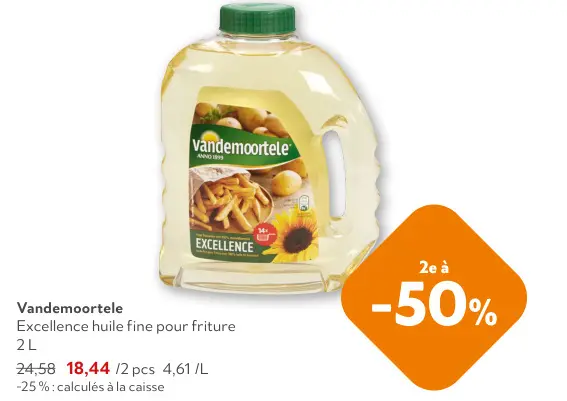 Offre: Excellence huile fine pour friture