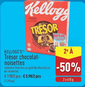 Offre: Trésor chocolat-noisettes