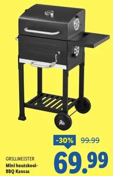 Aanbieding: GRILLMEISTER mini houtskool- BBQ Kansas