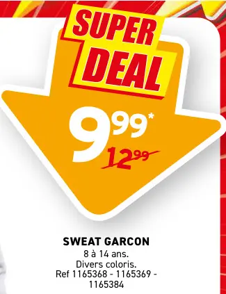 Offre: Sweat garcon