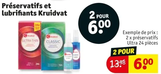 Offre: Préservatifs et lubrifiants