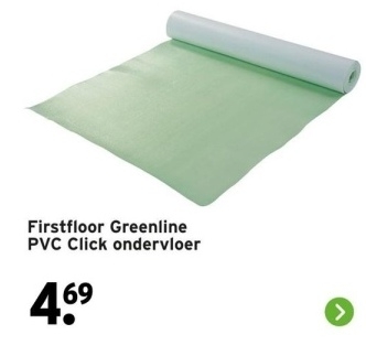 Aanbieding: Firstfloor Greenline PVC Click ondervloer