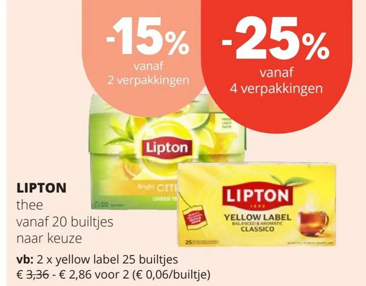 Aanbieding: Lipton thee