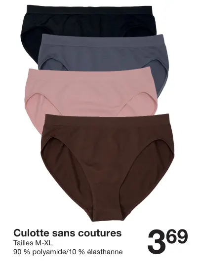 Offre: Culotte sans coutures