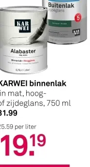 Aanbieding: binnenlak