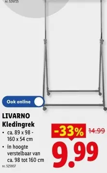 Promotie: Kledingrek