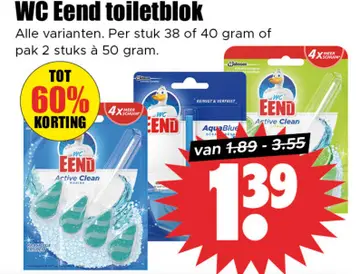 Aanbieding: WC Eend toiletblok