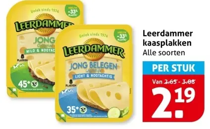 Aanbieding: Leerdammer kaasplakken