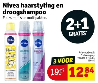 Promotie: Nivea haarstyling en droogshampoo