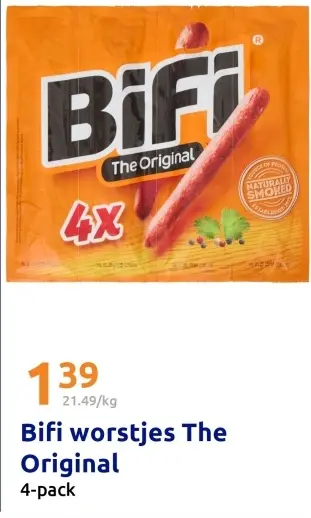 Aanbieding: Bifi worstjes The Original