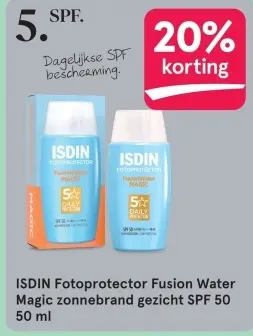 Aanbieding: Fotoprotector Fusion Water Magic zonnebrand gezicht SPF 50