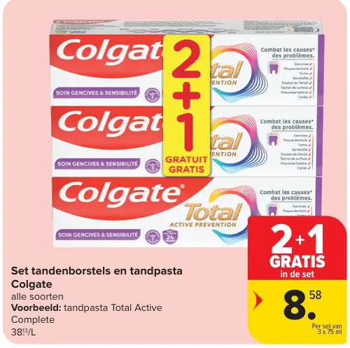 Promotie: Set tandenborstels en tandpasta