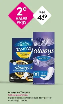 Aanbieding: Always en Tampax