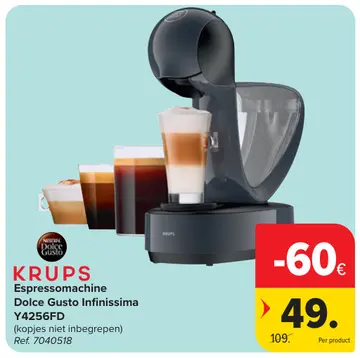 Aanbieding: Espressomachine Dolce Gusto Infinissima Y4256