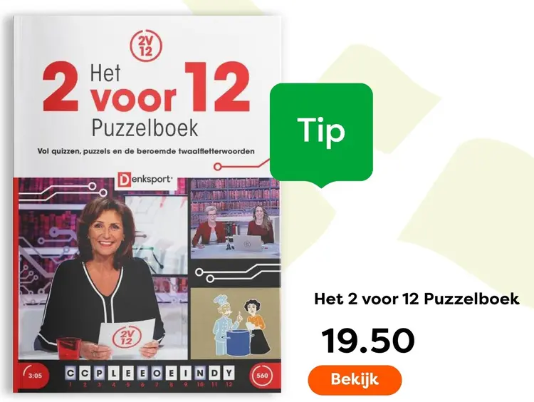 Aanbieding: Denksport Het 2 voor 12 Puzzelboek