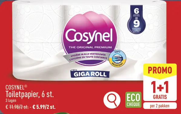 Promotie: Toiletpapier
