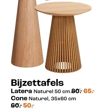Promotie: Bijzettafels