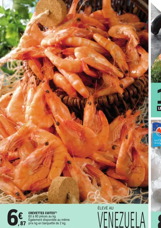 Offre: Crevettes cuites